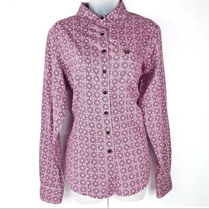 Cinch printed button up top large